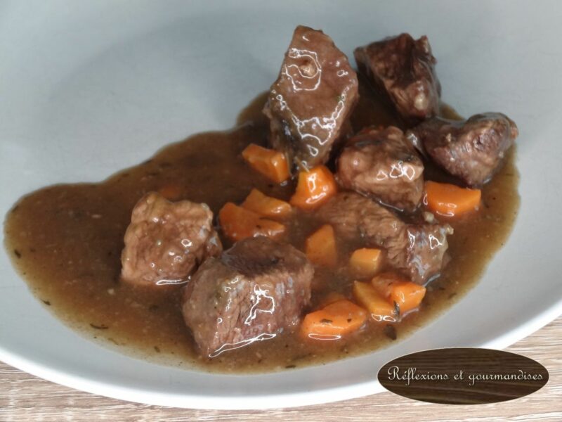 Ragoût de jumeau de boeuf à la bière – Réflexions et Gourmandises